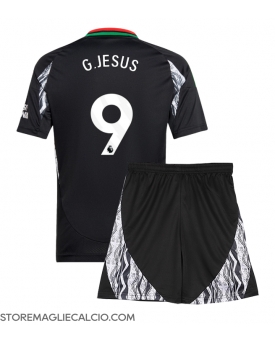 Arsenal Gabriel Jesus #9 Maglia Gara Trasferta Repliche 2024-25 Bambino
